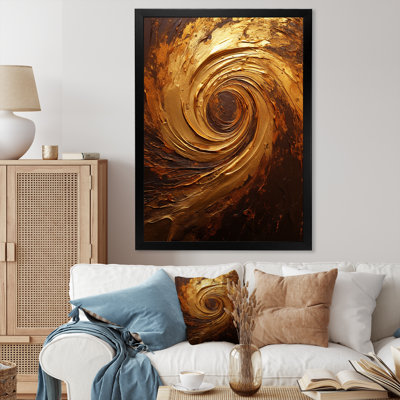 «Abstract Mocha Memories Spiral», reproduction sur toile