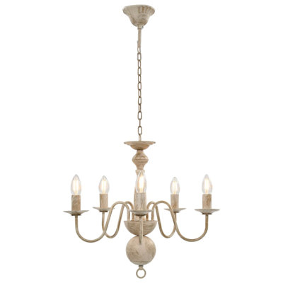 Cheesman 5 - Light Candle Style Chandelier