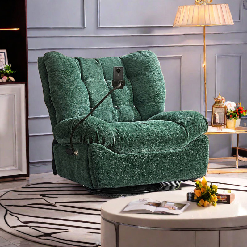 Fauteuil inclinable pivotant Steininn, Vert
