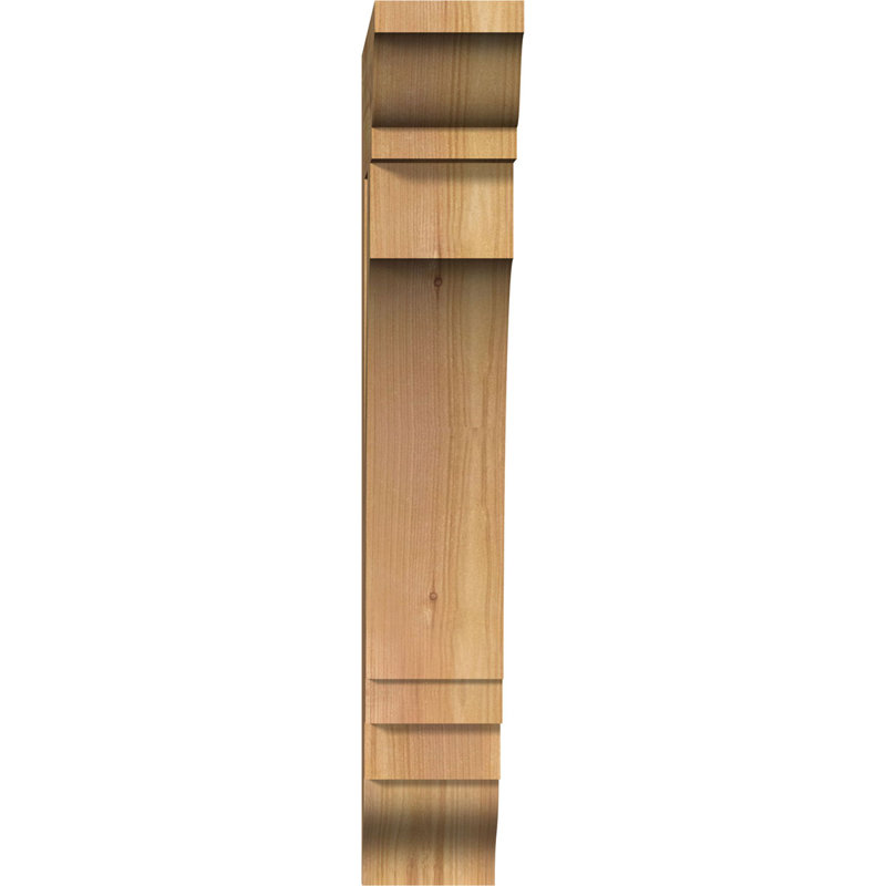 Imperial Traditional Bracket, 22" H x 3.5" W x 14" D, Western Red Cedar (Smooth)
