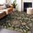 Premium Machine Washable Prisco Black Rug-490038596