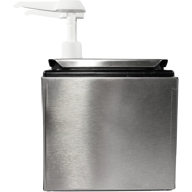 Distributeur et support de condiments en acier inoxydable Carlisle Food Service Products 2-5 Quarts