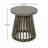 Corianna Round Acacia Wood Side Table With Slatted Base-115151654