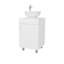 Meuble-lavabo avec lavabo intégré Loli, blanc-869211560