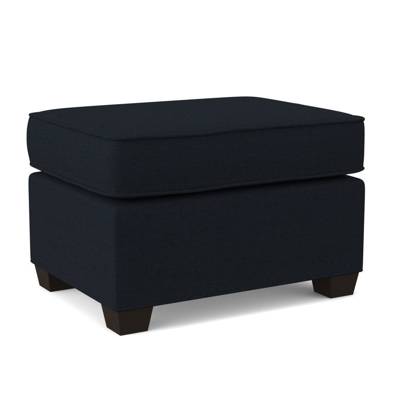 Finn 26" Wide Rectangle Standard Ottoman, Cafelle, Antic Navy