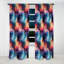 Motif à chevrons bleu et mauve - Rêves célestes à motif floral - 1 panneau-107554762