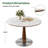 39" Round Pedestal Sintered Stone Dining Table