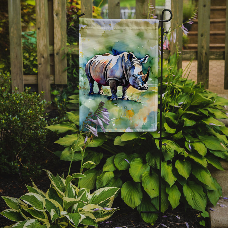 Drapeau de jardin Rhinoceros