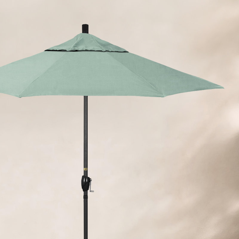 Parasol de marché 7,5', Sunbrella®, Noir, Canvas Spa Sunbrella® Canvas