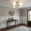 Laiton en métal semi-encastré moderne à 4 lumières 22,4 pouces E12-974459364-974459366-974459385
