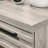 Contemporary Metal Base Nightstand - Gray 1 Drawer Bedroom Storage Solution With Finish Spacious