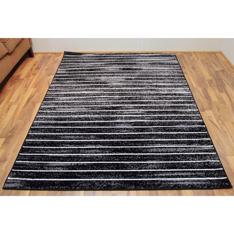 Tobis noir tapis intérieur/extérieur, 2' x 3'