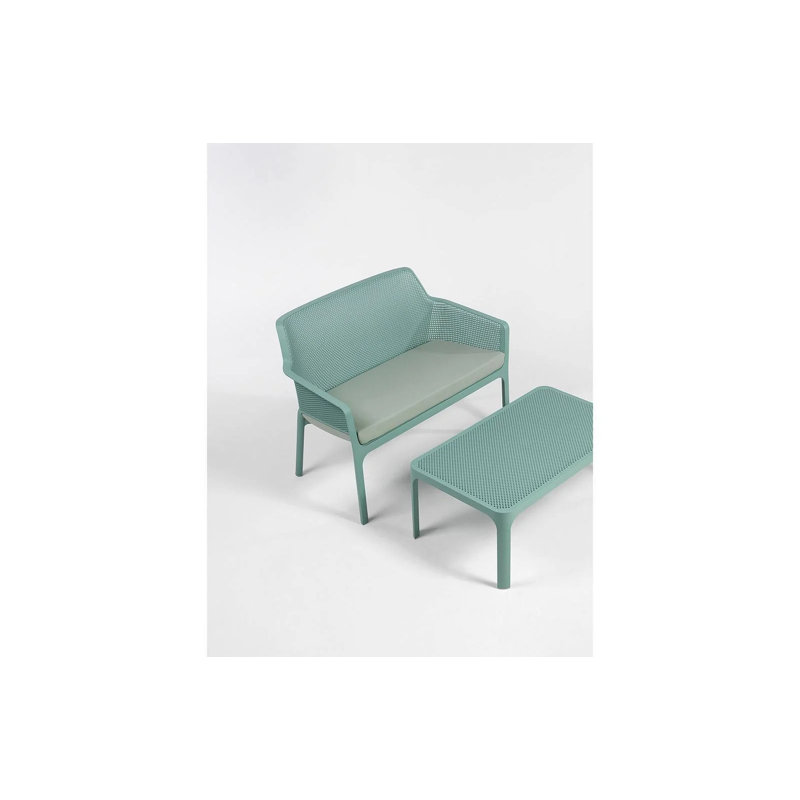 Net Outdoor Bench, Green