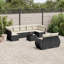 Ensemble de canapé de jardin en rotin PE noir 10 pièces Vidaxl