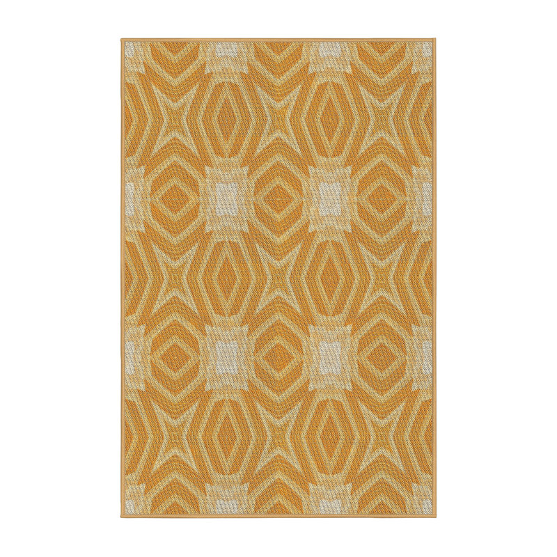 Geometric Indoor Rug, Rectangle 5' x 8'