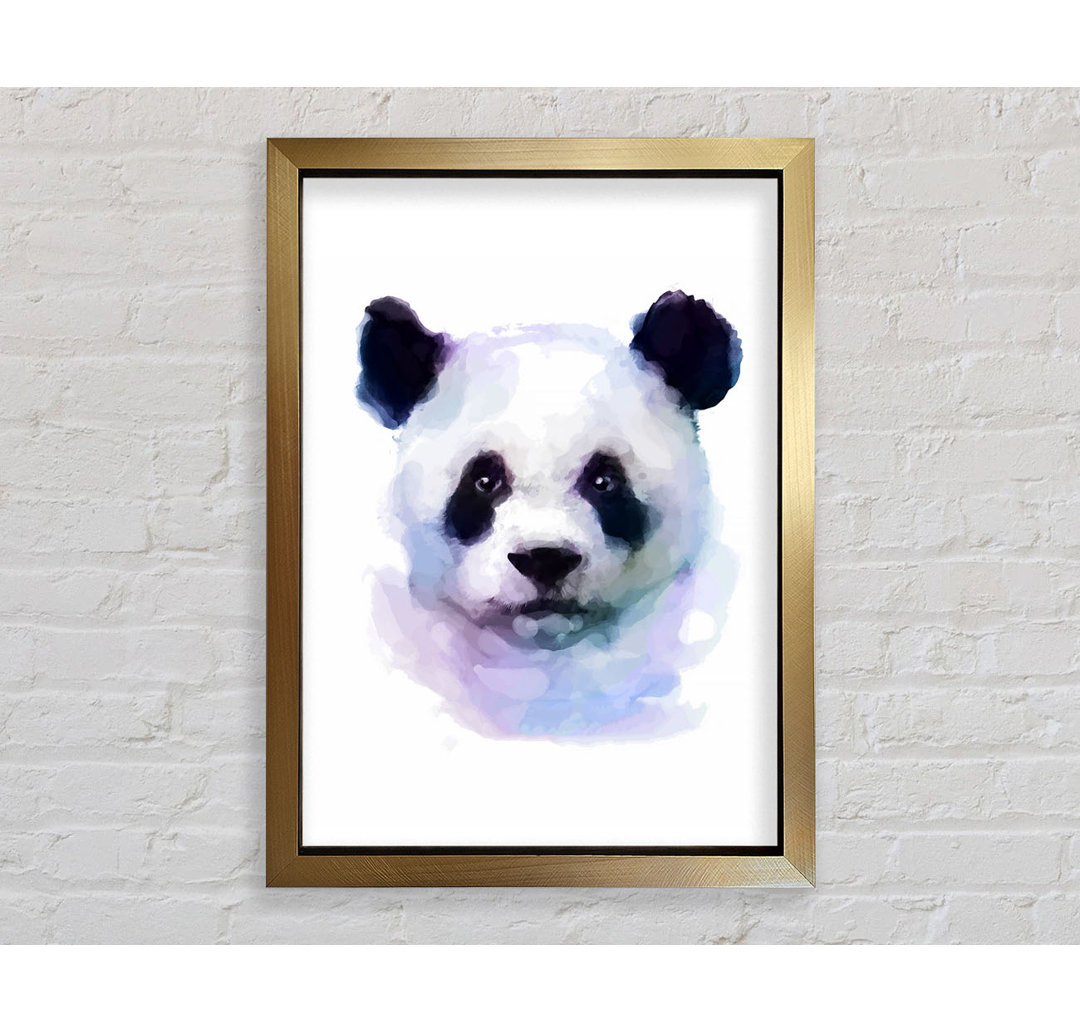 Panda Face - Einzelner Bilderrahmen Kunstdrucke