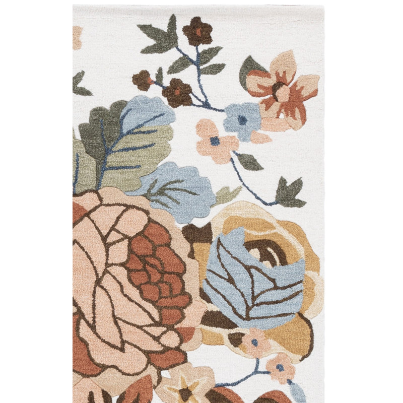 Jardin Hand Tufted Wool; Cotton Floral Indoor Rug, Runner 2'3" x 8'