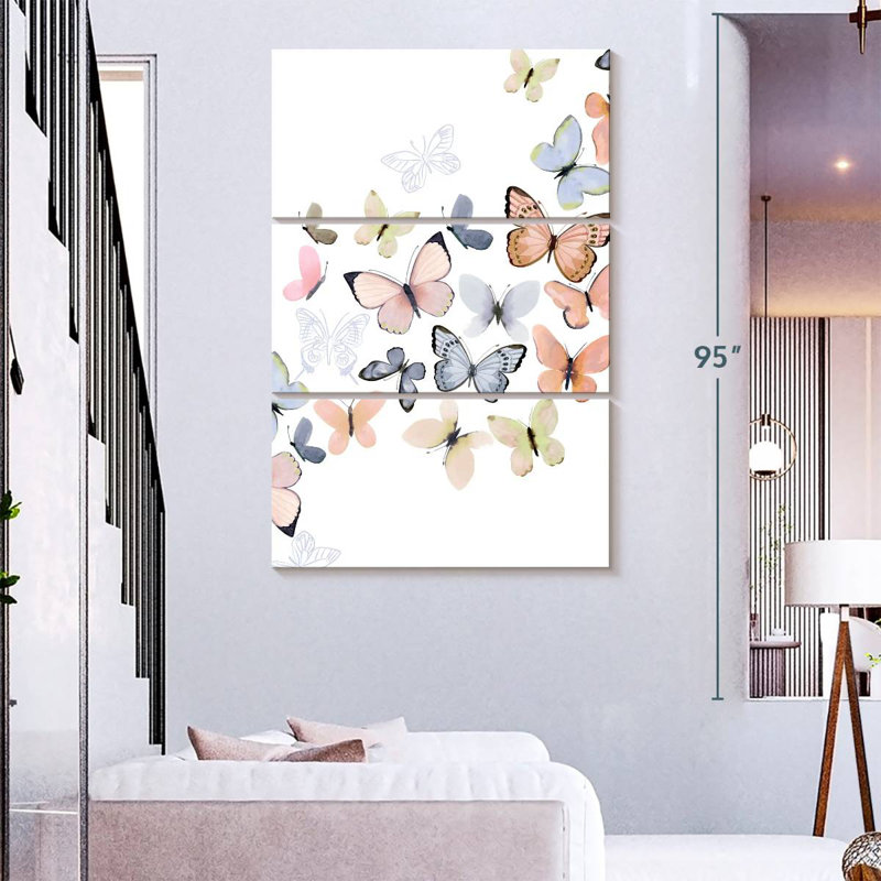 Brampt Butterfly Path, 74" H x 48" W