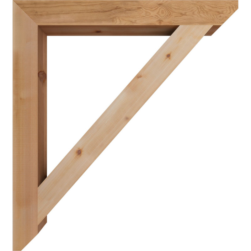 Support latté traditionnel de l 3 1/2 po x P 36 po x H 40 po, cèdre rouge de l'Ouest, Cèdre rouge