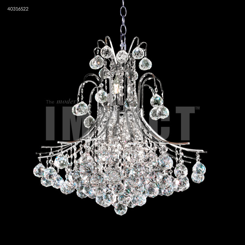 Cascade Chandelier, 24" H x 22" W x 22" D, Swarovski Strass