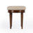 Anicka 18.5 in. Seat Height Round Upholstered and Solid Wood Traditional Vanity Stool-116467474-23608847