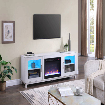 Console 70 po avec foyer et chauffage 70 po