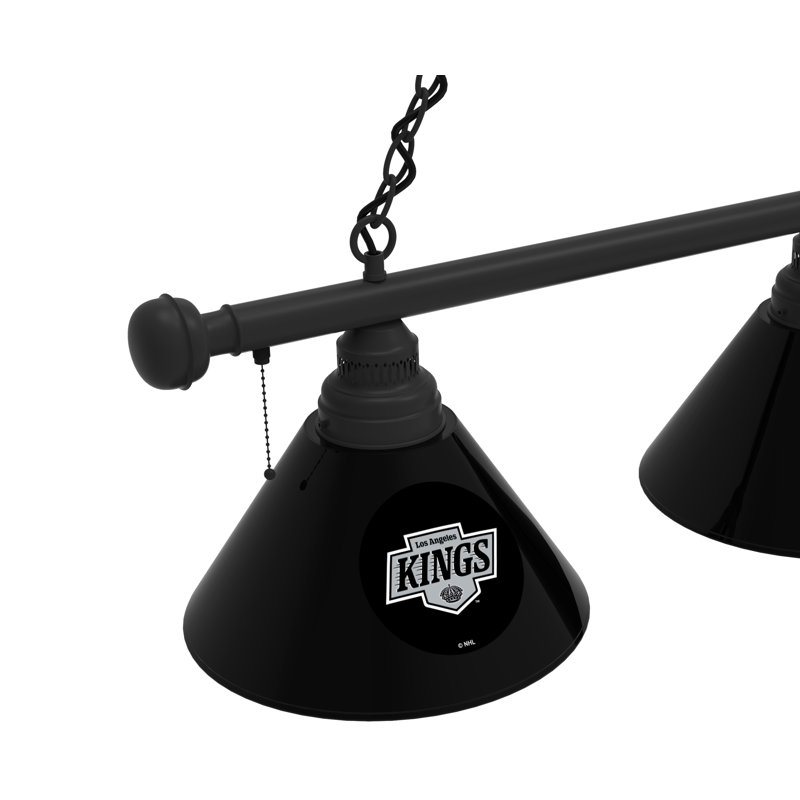 3 - Light Pool Table Lights Pendant, Black, Los Angeles Kings