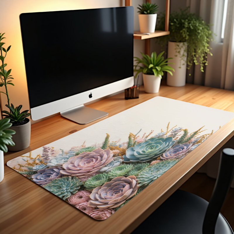 Polyester Desk Pad, 14.4x12.1