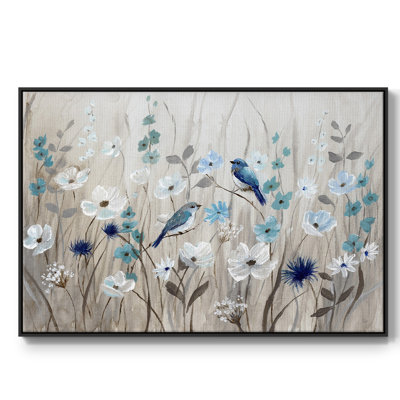 «Bluebirds in Spring», reproduction sur toile flottante