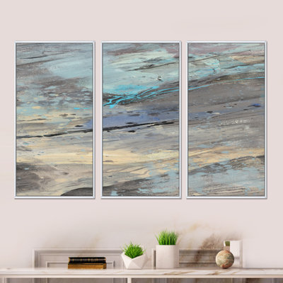 Panneau de pierre I - 3 pièces, reproduction sur toile