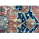 Hand-Knotted High-Quality Red and Blue Area Rug