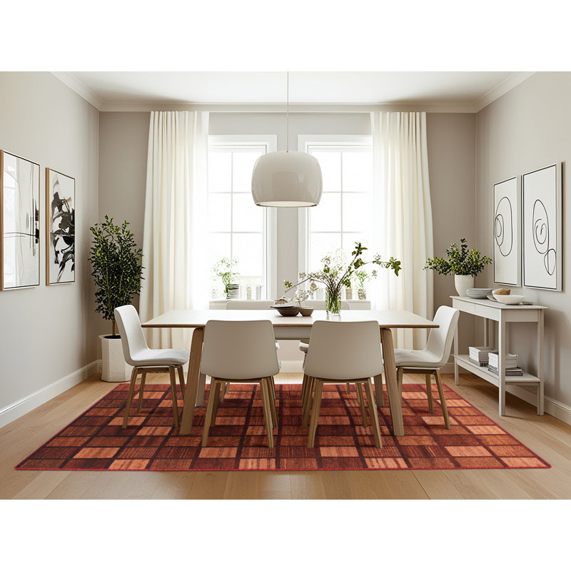 Tapis abstrait moderne 4045, Rectangle 7 pi x 10 pi