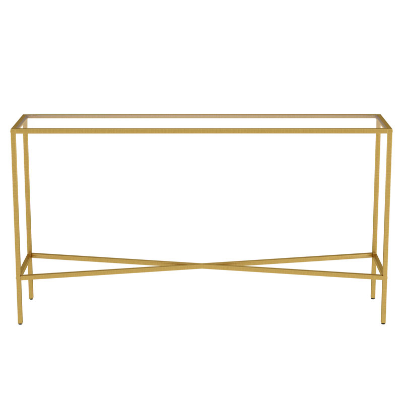 139.7cm Console Table, Brass, 76.2" H x 139.7" W x 25.4" D