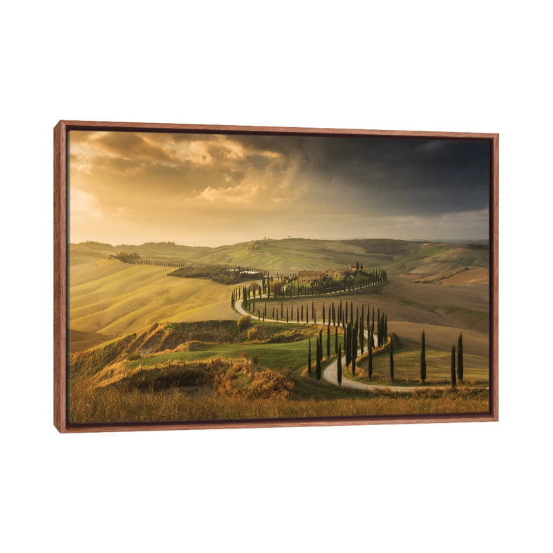 Tuscany by Daniel Kordan - Print on Canvas, 152.5 cm H x 101.5 cm W, Classic Brown Wood Framed