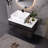 Floating Single Small Bathroom Vanity With Sink