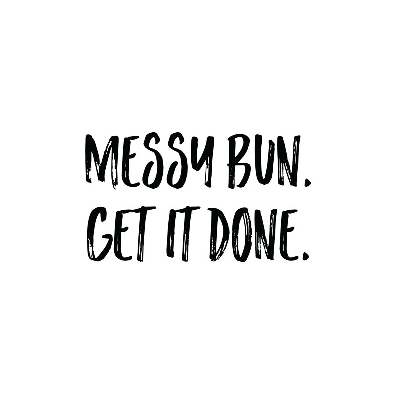 Messy Bun 2 - Wrapped Canvas Print, 76cm H x 76cm W x 3.8cm D