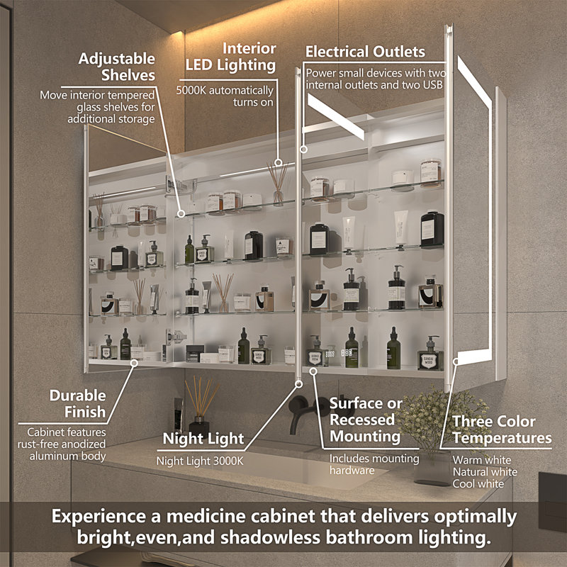 Multi-Functional Smart LED Medicine Cabinet