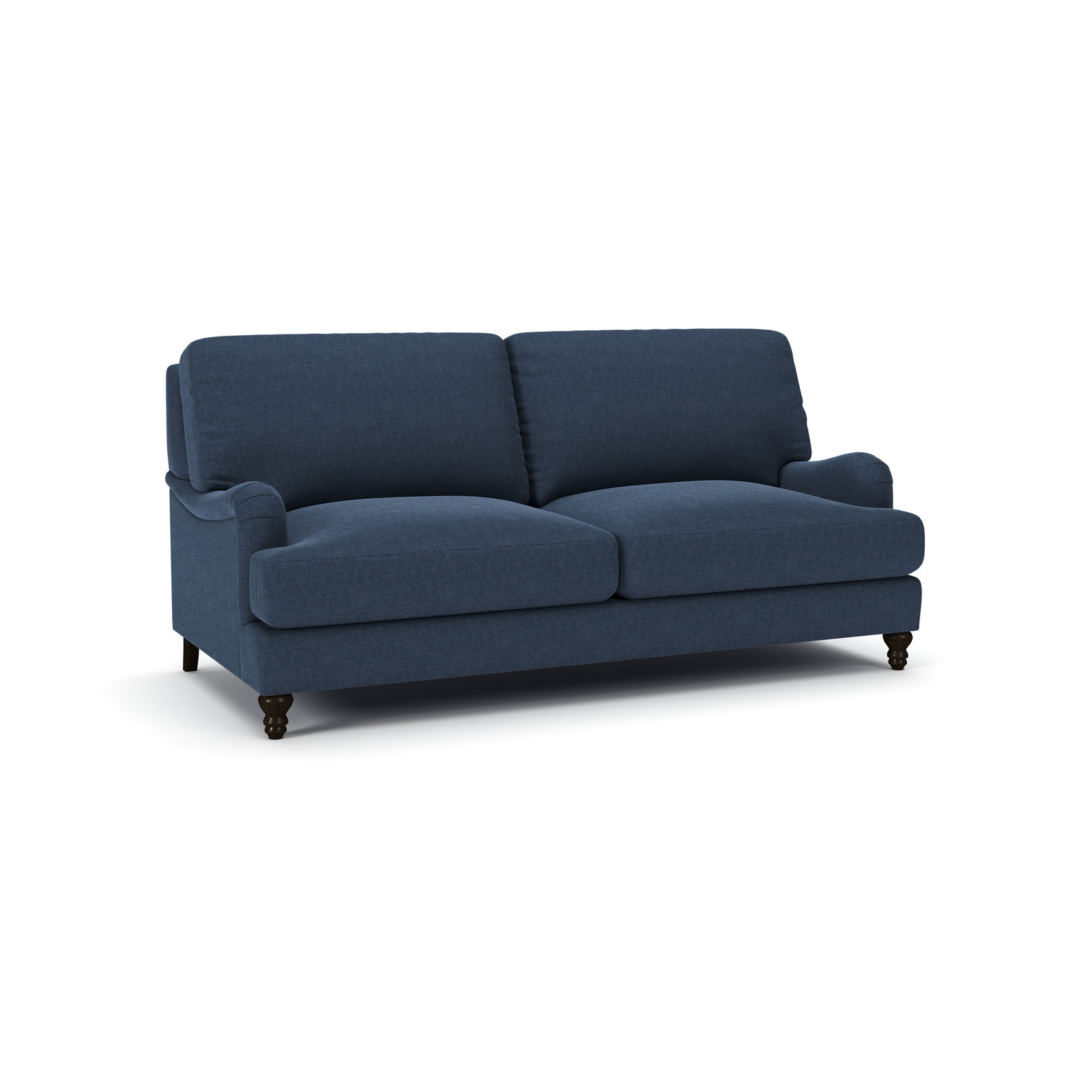 Walters 82'' Upholstered Sofa, Drusky Navy Sustain® Basketweave
