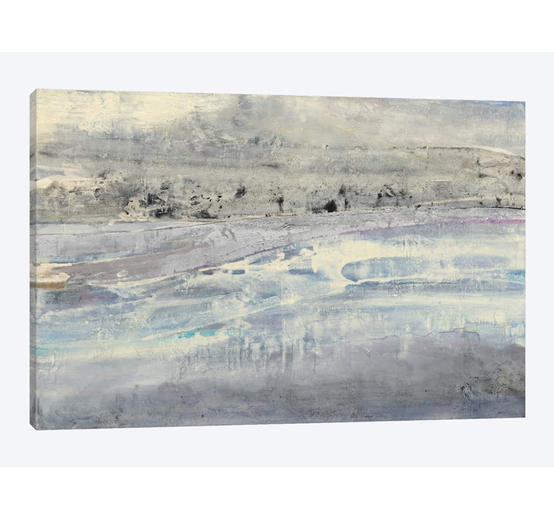 «Silver Horizon», reproduction sur toile, H 8 po x l 12 po x p 0,75 po, Toile tendue, Pas de tapis