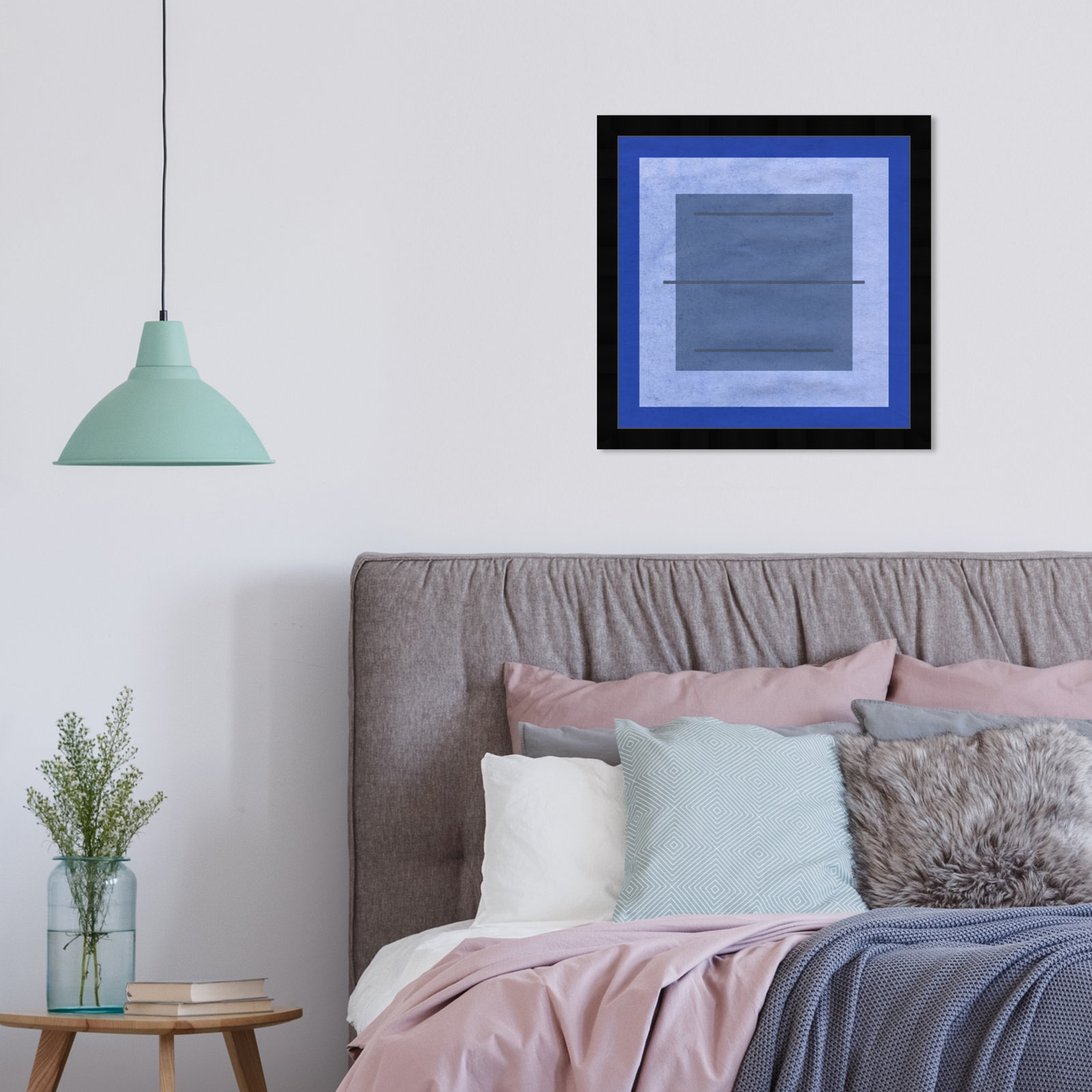 Azul Rocio by Oliver Gal, 18" H x 18" W x 0.5" D, Gold