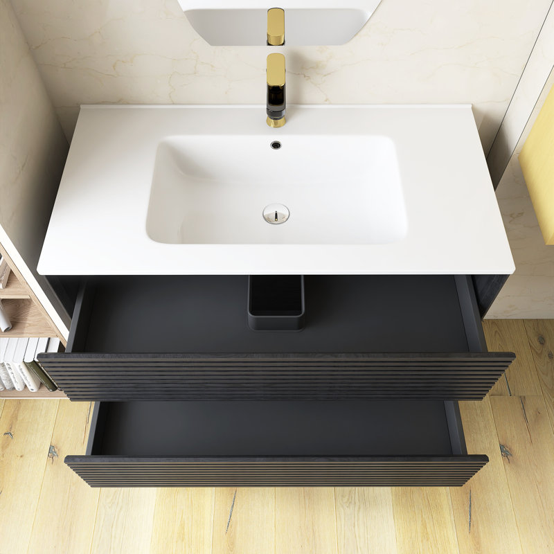 Meuble-lavabo flottant mural 36 po avec lavabo 36 po