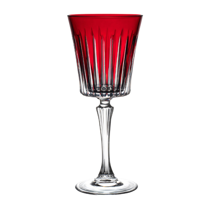Crystal Goblet, Red, 7 oz.