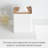 Yamazaki Home Square Reusable Tissue Box Cover Metal Container Case With Natural Wooden Lid,, Steel-69631474