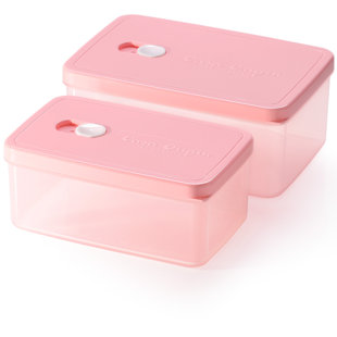 Ensemble de rangement de nourriture rectangulaire 2 contenants pour la préparation des repas