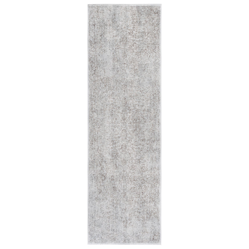 Oriental Area Rug, Runner 66 x 213 cm, Ivory/Taupe
