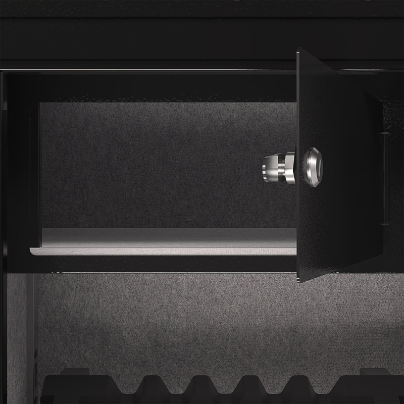 Three-Lock Safe, 14.96" H x 28.34" W x 16.53" D
