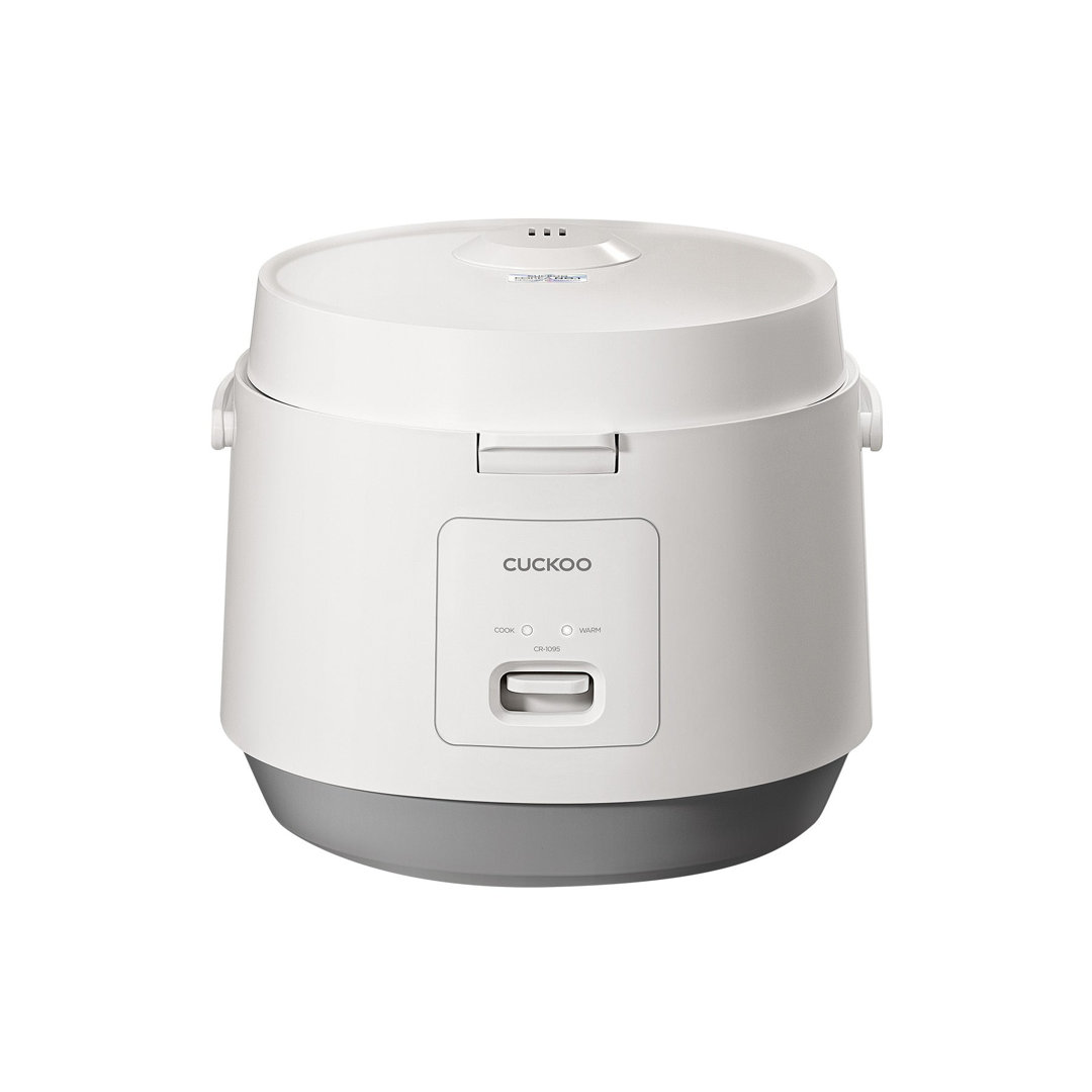 CUCKOO 10-Cup (Uncooked) / 20-Cup (Cooked) Classic Rice Cooker and Warmer with Nonstick Inner Pot, Switch Press (White) CR-1095 Cuckoo Electronics