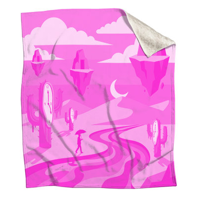 Surreal Desert Scene Blankets