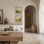 Rustic Countryside Laundry Line Farmhouse Landscape Wall Decor - encadré papier chambre à coucher principale, impression murale 2 pièces