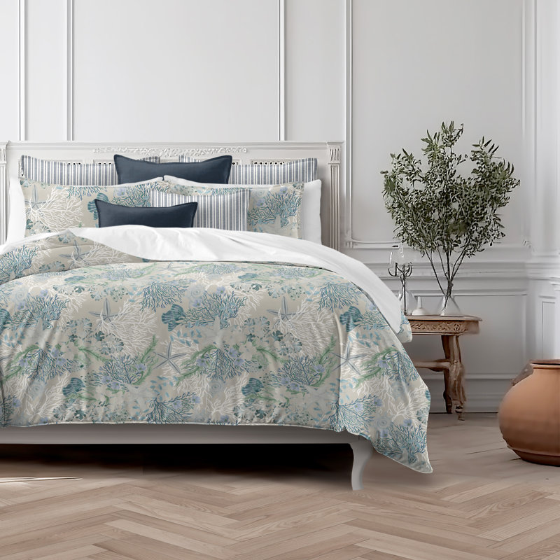 Under The Sea  Ocean Cotton Comforter Set, King Comforter + 7 Additional Pieces
